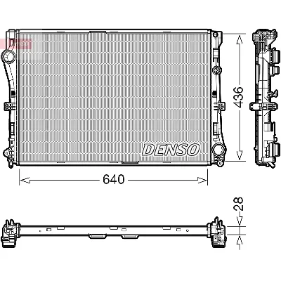 Hladnjak, hlađenje motora DENSO DRM17103 IC-E74228