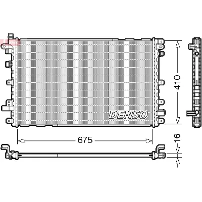 Hladnjak, hlađenje motora DENSO DRM20113 IC-DCA774