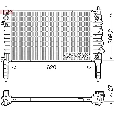 Hladnjak, hlađenje motora DENSO DRM20119 IC-G0OMO7