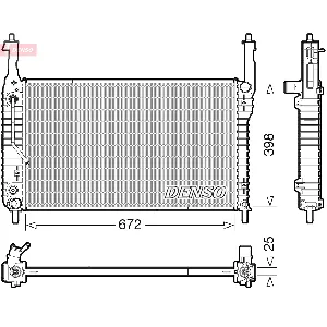 Hladnjak, hlađenje motora DENSO DRM20123 IC-G0YNEH