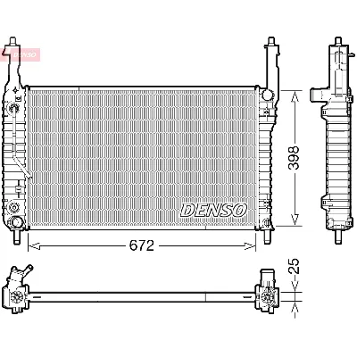 Hladnjak, hlađenje motora DENSO DRM20123 IC-G0YNEH