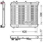 Hladnjak, hlađenje motora DENSO DRM21024 IC-D0FDCC