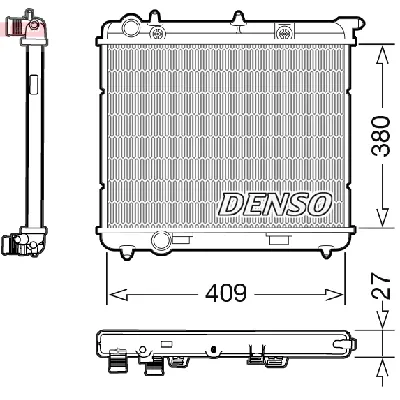 Hladnjak, hlađenje motora DENSO DRM21024 IC-D0FDCC