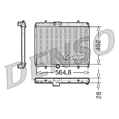 Hladnjak, hlađenje motora DENSO DRM21057 IC-D0FFB9