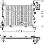 Hladnjak, hlađenje motora DENSO DRM23062 IC-E7422D