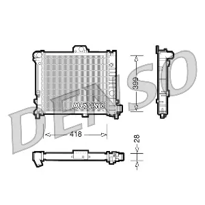 Hladnjak, hlađenje motora DENSO DRM25004 IC-D10042