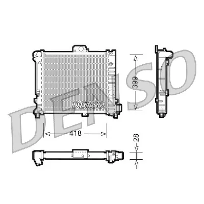 Hladnjak, hlađenje motora DENSO DRM25004 IC-D10042