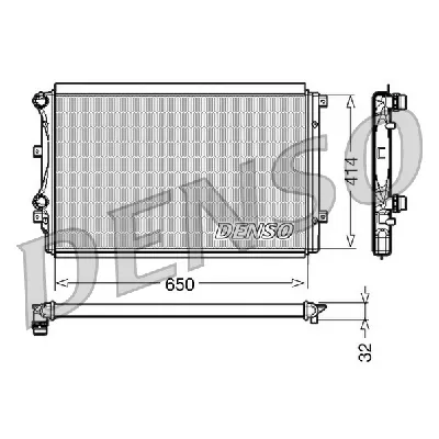 Hladnjak, hlađenje motora DENSO DRM32015 IC-D0FDA3
