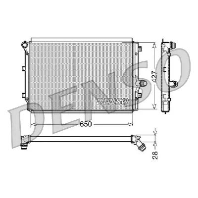 Hladnjak, hlađenje motora DENSO DRM32017 IC-D0FDA5