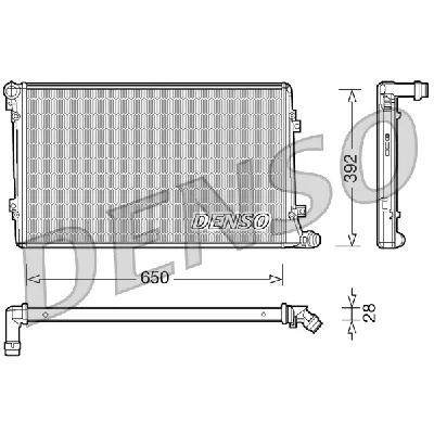 Hladnjak, hlađenje motora DENSO DRM32019 IC-D100EC
