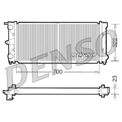 Hladnjak, hlađenje motora DENSO DRM32021 IC-D100C8