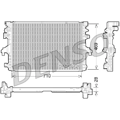 Hladnjak, hlađenje motora DENSO DRM32038 IC-D0FD9A