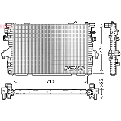 Hladnjak, hlađenje motora DENSO DRM32039 IC-DCA777