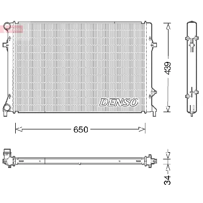 Hladnjak, hlađenje motora DENSO DRM32042 IC-E74231