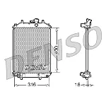 Hladnjak, hlađenje motora DENSO DRM35001 IC-D0FDE3