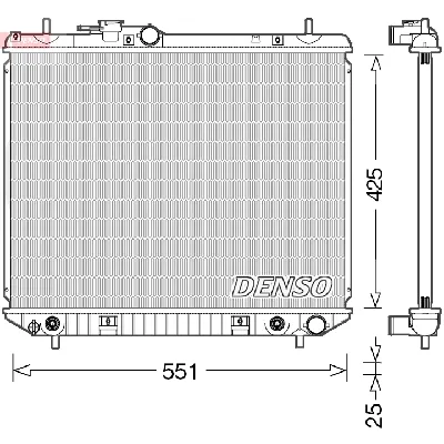 Hladnjak, hlađenje motora DENSO DRM35005 IC-F61425
