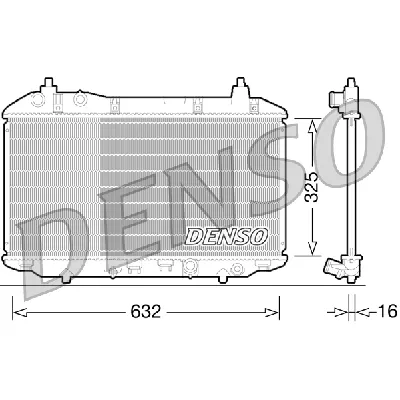Hladnjak, hlađenje motora DENSO DRM40031 IC-D0FE7D