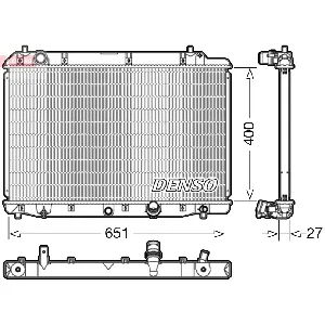 Hladnjak, hlađenje motora DENSO DRM40036 IC-DCA77F