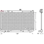 Hladnjak, hlađenje motora DENSO DRM40039 IC-G04M0V