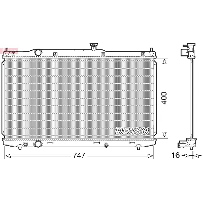 Hladnjak, hlađenje motora DENSO DRM40039 IC-G04M0V