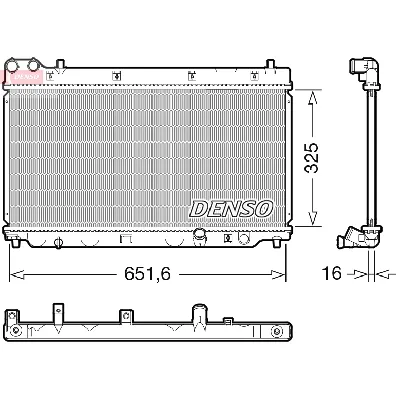 Hladnjak, hlađenje motora DENSO DRM40055 IC-G0YNEU