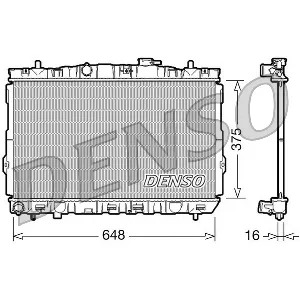 Hladnjak, hlađenje motora DENSO DRM41001 IC-D0FE96