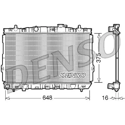 Hladnjak, hlađenje motora DENSO DRM41001 IC-D0FE96