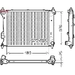 Hladnjak, hlađenje motora DENSO DRM41011 IC-DCA788