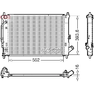 Hladnjak, hlađenje motora DENSO DRM41016 IC-F6142A