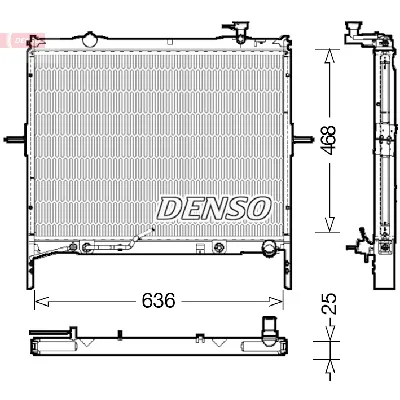 Hladnjak, hlađenje motora DENSO DRM43002 IC-DCA78C