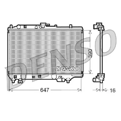 Hladnjak, hlađenje motora DENSO DRM44006 IC-D0FEC3