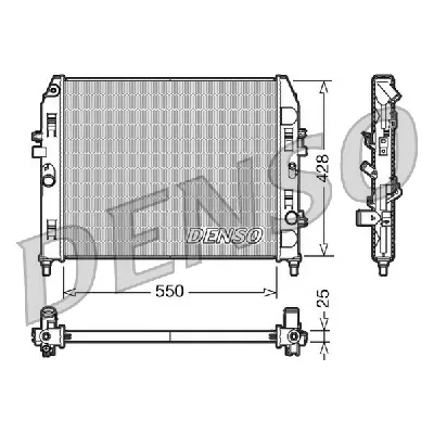 Hladnjak, hlađenje motora DENSO DRM44008 IC-D0FEBD