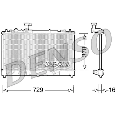 Hladnjak, hlađenje motora DENSO DRM44026 IC-D0FECD