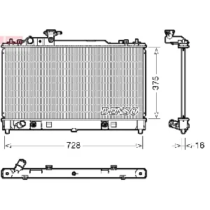 Hladnjak, hlađenje motora DENSO DRM44029 IC-DCA78E
