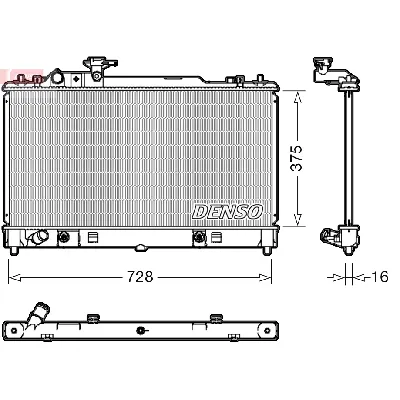 Hladnjak, hlađenje motora DENSO DRM44029 IC-DCA78E