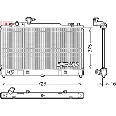 Hladnjak, hlađenje motora DENSO DRM44033 IC-DCA791