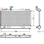 Hladnjak, hlađenje motora DENSO DRM44037 IC-DCA795