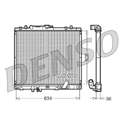 Hladnjak, hlađenje motora DENSO DRM45020 IC-D0FF31