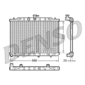 Hladnjak, hlađenje motora DENSO DRM46007 IC-D0FF71