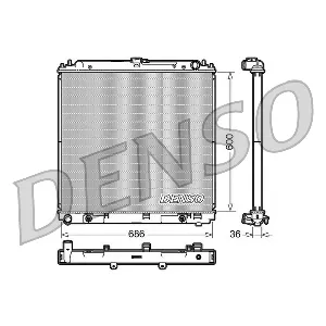 Hladnjak, hlađenje motora DENSO DRM46032 IC-D0FF68