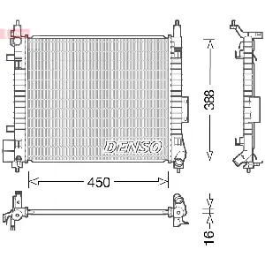 Hladnjak, hlađenje motora DENSO DRM46054 IC-F6142C