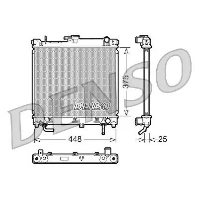 Hladnjak, hlađenje motora DENSO DRM47003 IC-D10068