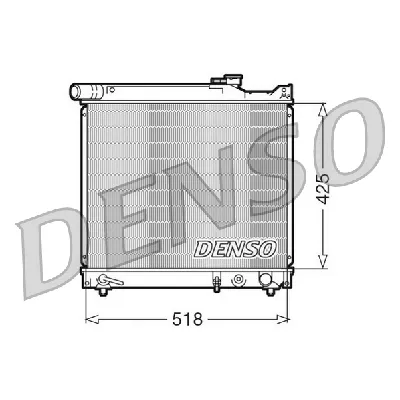 Hladnjak, hlađenje motora DENSO DRM47012 IC-D10075