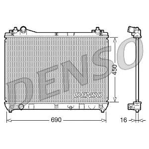 Hladnjak, hlađenje motora DENSO DRM47016 IC-D10063