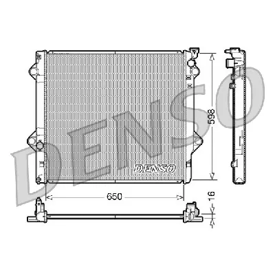 Hladnjak, hlađenje motora DENSO DRM50048 IC-D100A2