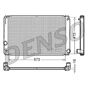 Hladnjak, hlađenje motora DENSO DRM50051 IC-D100A4
