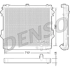 Hladnjak, hlađenje motora DENSO DRM50074 IC-D1009E