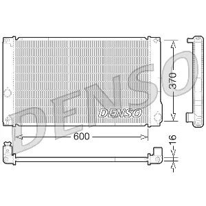 Hladnjak, hlađenje motora DENSO DRM50076 IC-D10077