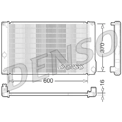 Hladnjak, hlađenje motora DENSO DRM50076 IC-D10077