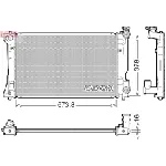 Hladnjak, hlađenje motora DENSO DRM50118 IC-E486D0